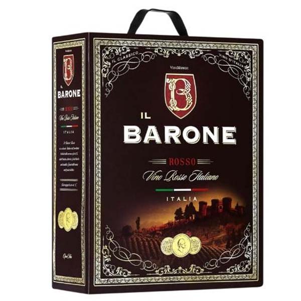 Rượu Vang Bịch Il Barone Rosso 3L 13% - Bịch 3L