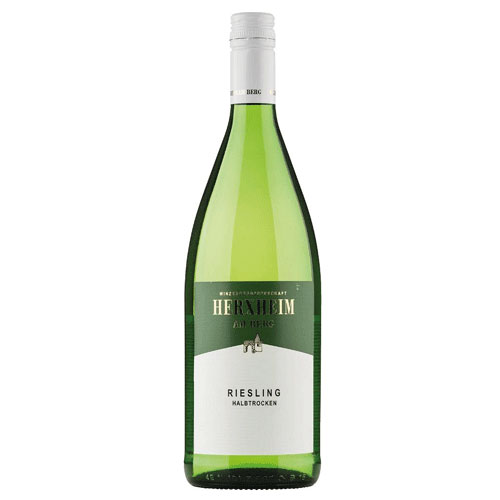 Rượu Vang Herxheim Riesling Halbtrocken 13% – Chai 1l
