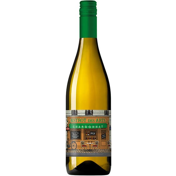 Rượu Vang Bristrot Des Arts Chardonnay 13% - Chai 750ml
